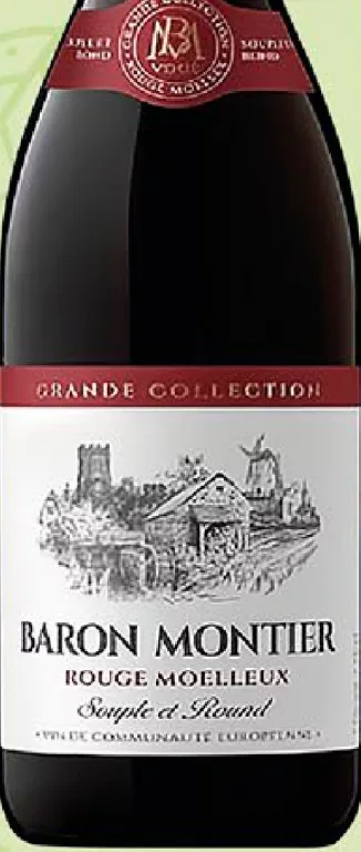 Baron Montier Grande Collection Vin Rouge Moelleux, roșu demidulce 11% / Blanc Moelleux, alb demidulce 11%, 0,75 l (Franța); −27%; Consumul excesiv de alcool dăunează sănătății