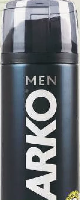 Arko Men Піна для гоління з олією насіння конопель, 200 мл; −20%; 28.09–18.10.2026/до вичерпання; окремі магазини; ціни змінні; стара=середня мережі до акції