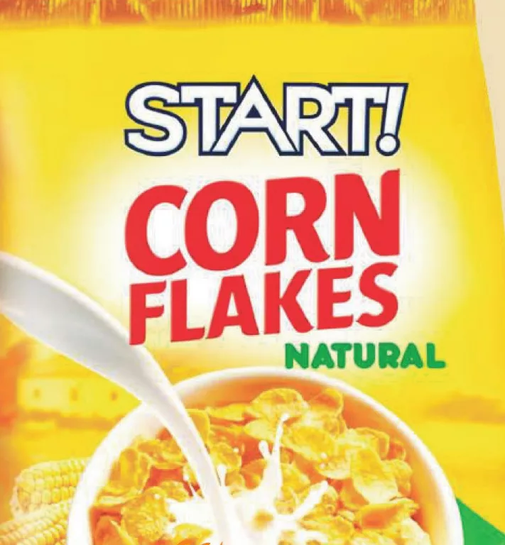 Cereale Start Fulgi naturali de porumb, 700 g; 05–11.10.2026 sau până la epuizare; magazine selectate; preț variabil; vechi=media rețelei prepromo