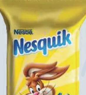 Bomboane napolitane Nestlé Nesquik cu ciocolată cu lapte, per 100 g; 05–11.10.2026 sau până la epuizare; magazine selectate; preț variabil; vechi=media rețelei prepromo