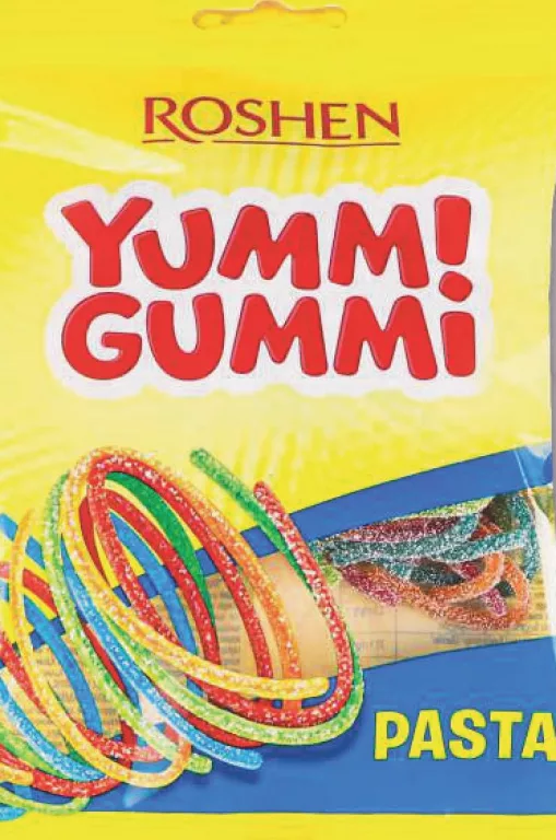 Jeleuri Roshen Yummi Gummi Donuts / Mini Bear Mix / Fizzy Worms / Pasta, 70 g; 05–11.10.2026 sau până la epuizare; magazine selectate; preț variabil; vechi=media rețelei prepromo