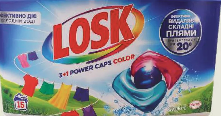 Losk Color Trio Capsule de rufe, 15 buc.; foto: 3+1 Power Caps Color; 28.09–18.10.2026; stoc limitat; magazine selectate; prețuri variabile; preț vechi: media rețelei prepromoție