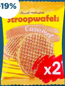 Вафлі Stroopwafels з карамеллю Sweet Melodies, 66 г, 2 шт.