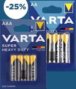 Батарейка Superlife AA / AAA, ТМ VARTA, 4 шт.