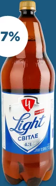 Пиво Light 4,3%, ТМ Чернігівське, 1,95 л