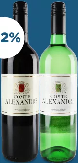 Вино Comte Alexandre біле сухе / червоне сухе 10,5%, 0,75 л (12.10–25.10.2026)