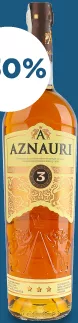 Бренді Aznauri 3 роки 40%, 0,5 л (12.10–25.10.2026)