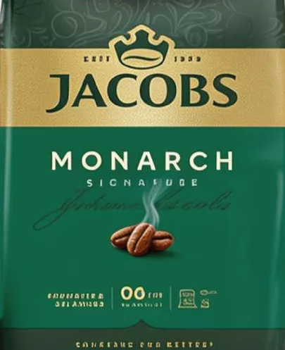 Jacobs Monarch Кава смажена в зернах, 1 кг; для зазначених категорій: до 6 од./чек