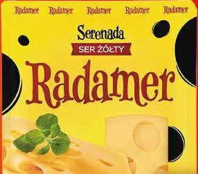 Brânză semitare SERENADA Radamer, 45%, felii, 150 g; pentru categoriile indicate: max. 6 buc./bon