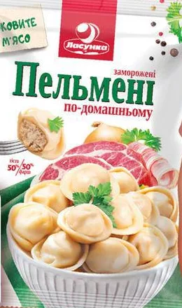 Пельмени Ласунка По-домашнему 800 г; для указанных категорий: до 6 ед./чек