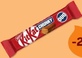 Батончик шоколадний KitKat Chunky Duo 1+1, 64 г; умова на обкладинці: для учасників ЇМО