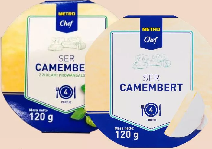 METRO Chef, сир камамбер класичний / з травами, 120 г; Польща; 1 шт.; 15–18.10.2026, у ТЦ METRO