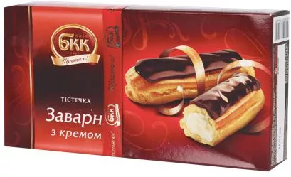 БКК, тістечка заварні з кремом, 360 г; 15–21.10.2026