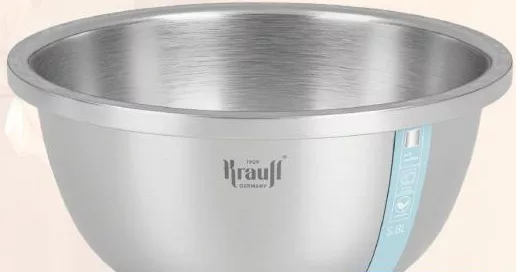 Миска кухонна з нержавіючої сталі Krauff, 2,3 л, d=22 см; 15–21.10.2026; за наявності; ліміт окремих категорій: 6 од./чек