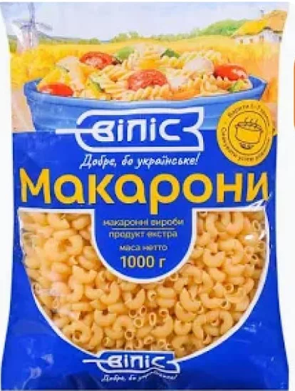 Макаронні вироби Віліс, в асортименті, 1 кг; 14–27.10.2026