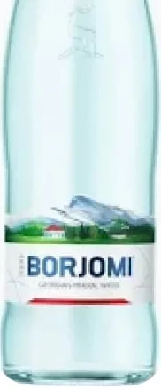 Вода мінеральна Borjomi сильногазована, скляна пляшка, 0,5 л; 14–27.10.2026