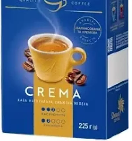 Кава Ambassador Crema мелена, 225 г; 14–27.10.2026