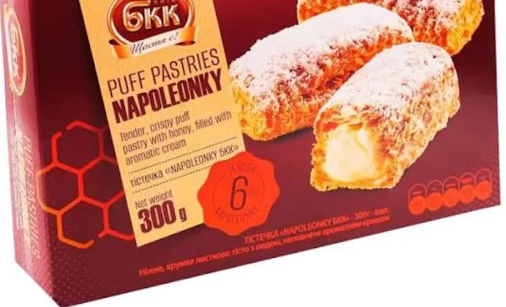 Тістечка БКК Napoleonky, 300 г, 6 шт.; 14–27.10.2026