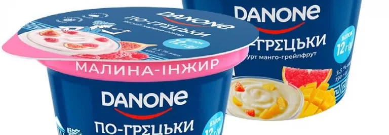Danone, йогурт по-грецьки 3,5–7% в асортименті, 100–350 г; ціна від; позначка «15%»; 15–21.10.2026