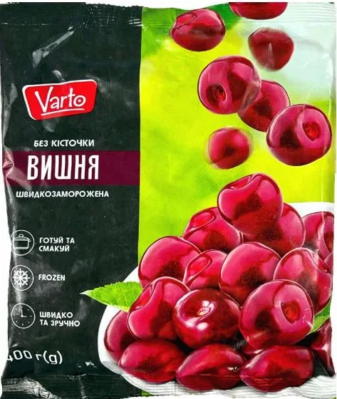 Варто, вишня швидкозаморожена, 400 г; 15–21.10.2026