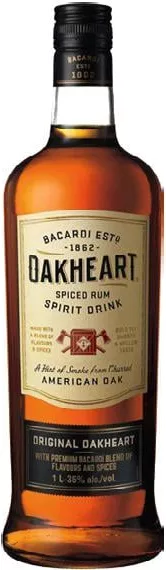 Напій на основі рому Bacardi Oakheart Original, 1 л; 15–21.10.2026