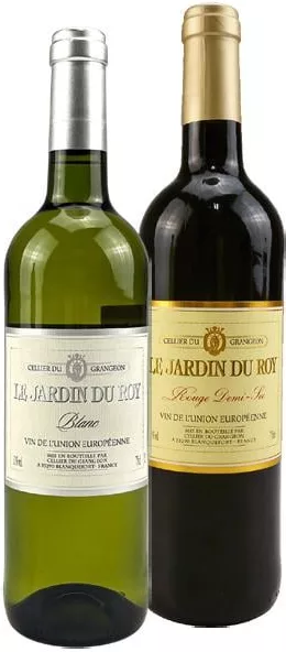 Вино Jardin du Roi червоне / біле напівсухе, 0,75 л; 15–21.10.2026