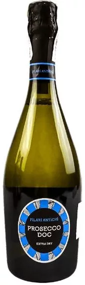 Вино ігристе Filari Antichi Prosecco біле екстрасухе, 0,75 л; 15–21.10.2026