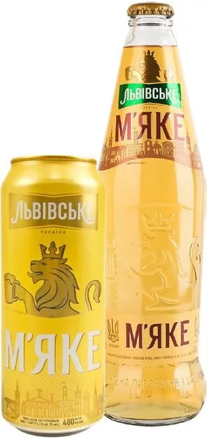 Пиво Львівське М’яке світле, 0,45–0,9 л; ціна від; 15–21.10.2026