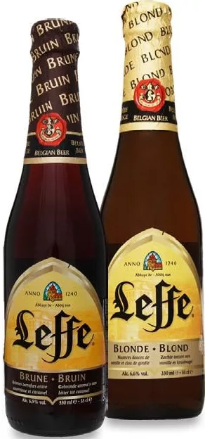 Пиво Leffe світле / темне, Blonde / Brune, 0,33 л; 15–21.10.2026