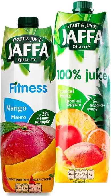 Сік / нектар Jaffa, в асортименті, 0,95 л; ціна від; 15%; 15–21.10.2026