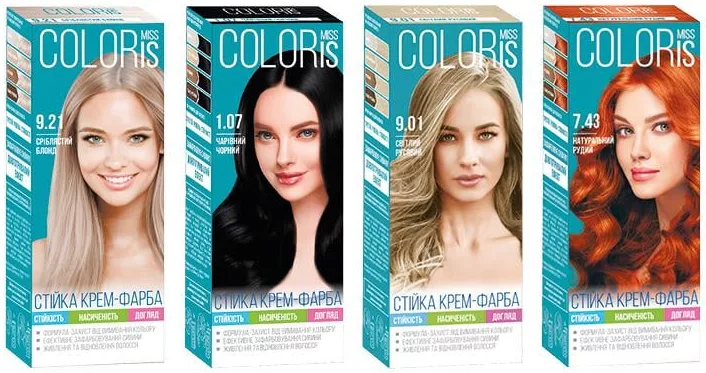 MISS COLORIS Фарба для волосся в асортименті