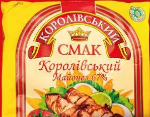 Майонез Королівський Смак Королівський 67% 340 г; не більше 6 одиниць в одному чеку