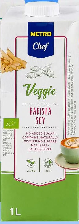 METRO Chef Veggie Напої на рослинній основі в асортименті, 1 л — ціна від 69 грн/шт.; попередня ціна до 119 грн