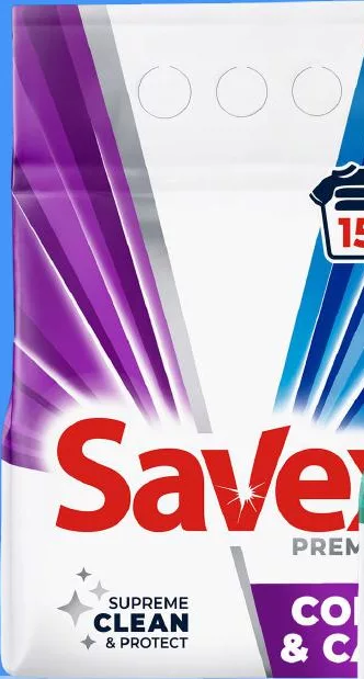 SAVEX Порошок для прання Premium Fresh/Color 2,25 кг; попередня ціна до 441 грн