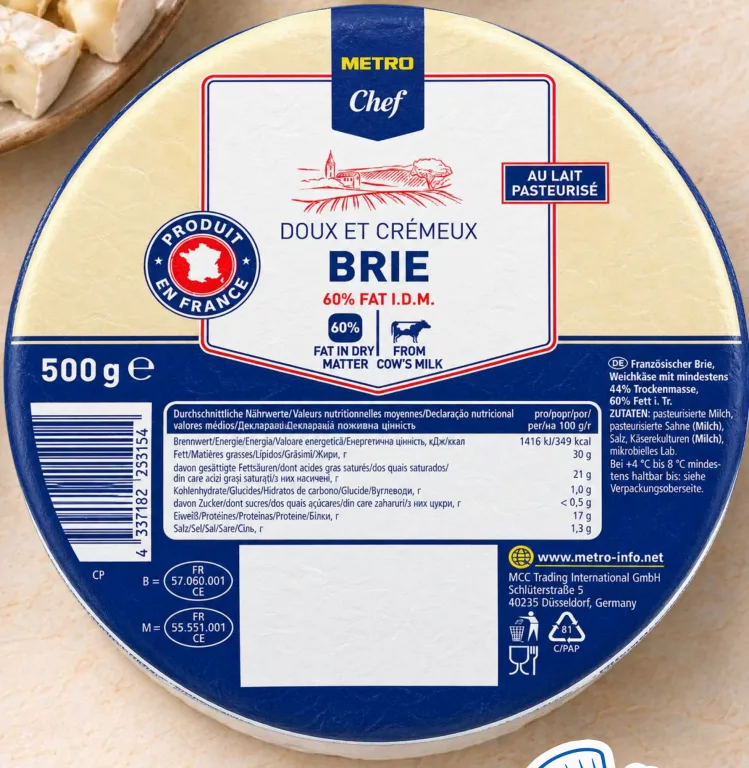 METRO Chef Сир Брі 60%, 500 г