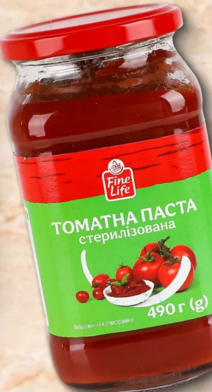 Fine Life томатна паста, 490 г; від 2 шт., ціна за одиницю