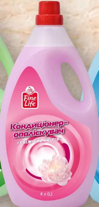 Кондиціонер-ополіскувач Fine Life, 4 л: квітковий / білі лілеї / небесна свіжість