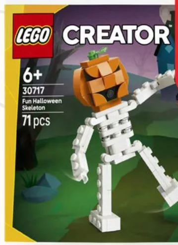Конструктор «Кумедний скелет Halloween» LEGO Creator 30717, 71 деталь, 1 шт.