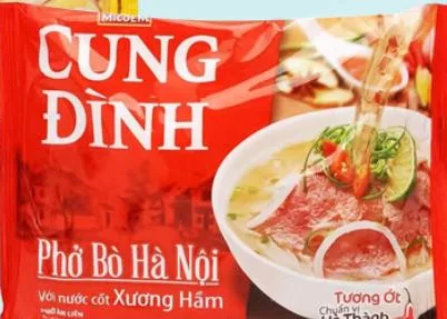 Вермішель рисова Cung Dinh зі смаком яловичини / з куркою, Micoem, 70 г; за 1 шт.