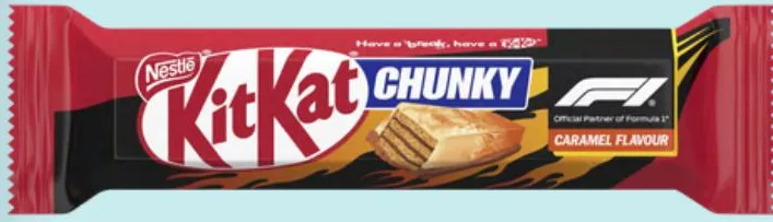 Батончик KitKat Chunky зі смаком карамелі та молочним шоколадом, 40 г; від 2 шт., ціна за одиницю