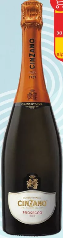 Вино ігристе Prosecco біле сухе Cinzano, 0,75 л; за 1 шт.