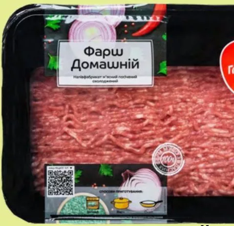 Фарш домашній асорті охолоджений Глобино, 500 г
