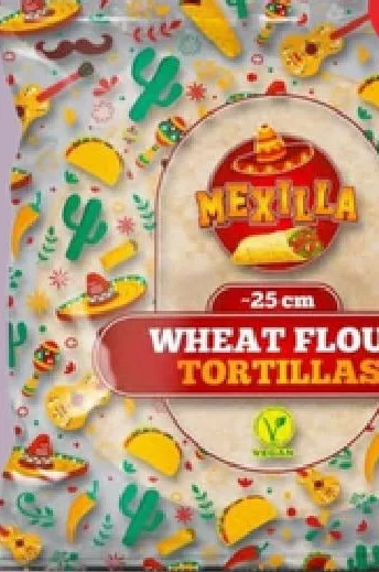 Тортильї з пшеничного борошна Mexilla, 25 см, 240 г