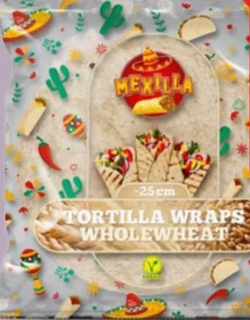 Тортильї з пшеничного борошна цільнозернові Mexilla, 25 см, 240 г