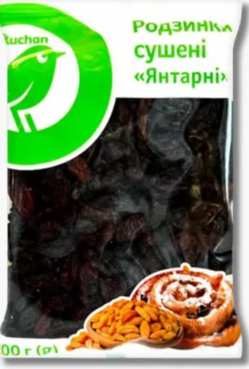 Auchan Родзинки Янтарні, 200 г