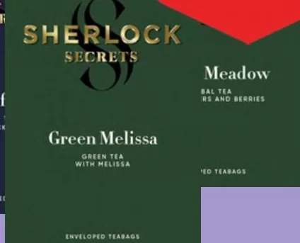 Sherlock Secrets Чай в асортименті, 22 пакетики