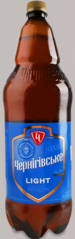 Пиво світле Light Чернігівське, 1,95 л
