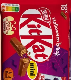 Set de ciocolată KitKat Halloween, minibatoane, 123 g / 301 g; preț de la 139,90 UAH/buc.