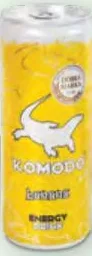Напій енергетичний Komodo Banana, безалкогольний, 250 мл; Акція 03.11–09.11.2026