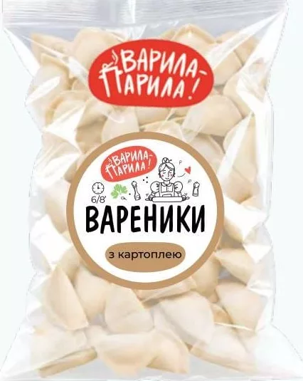 Вареники з картоплею Варила-Парила, заморожені, вагові, 1 кг